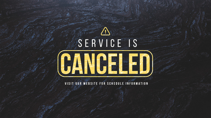 service is canceled