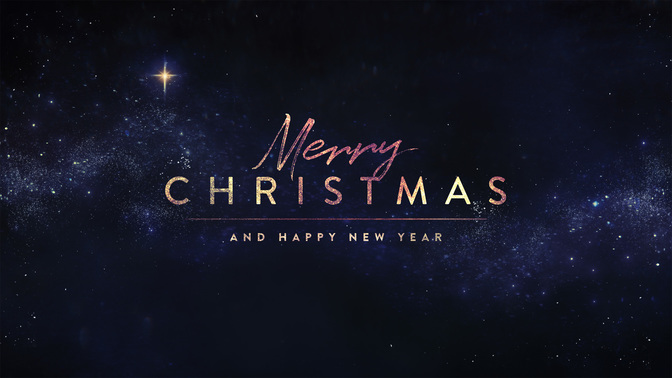 starry night - merry christmas