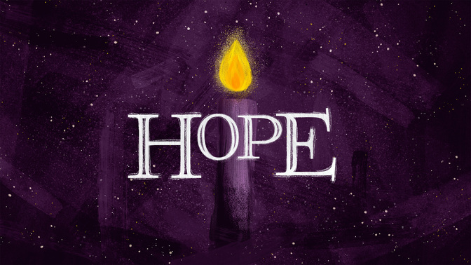 jeweled brush advent - hope