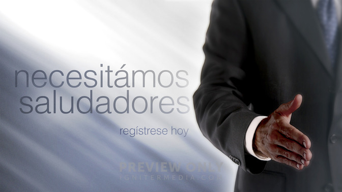 necesitámos saludadores