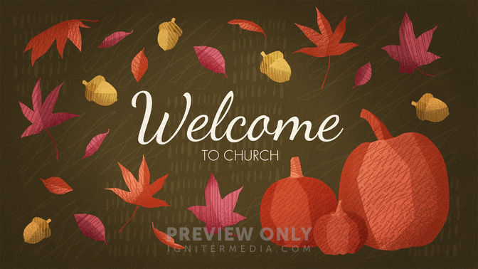 fall harvest - welcome