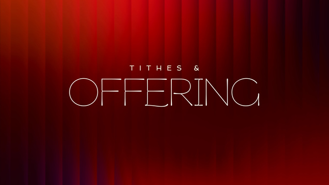 gradient glass - tithes & offering