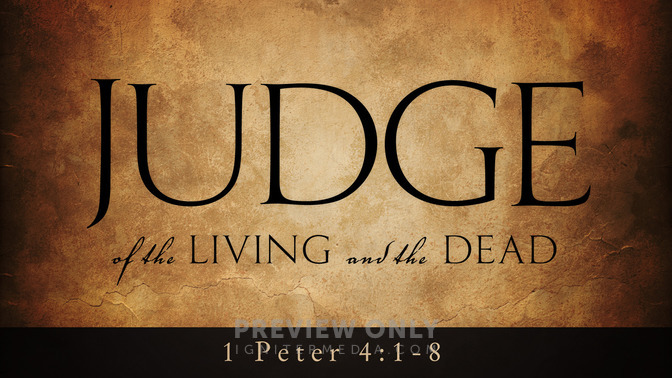 judge of the living and the dead