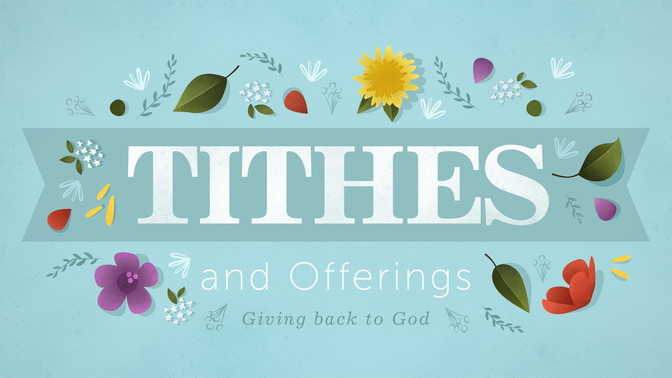 floral motif - tithes and offerings