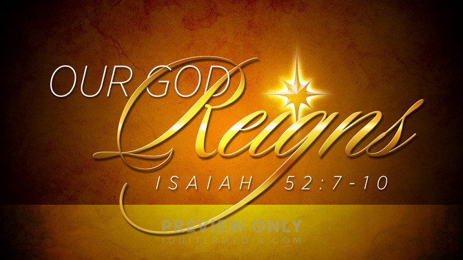 our god reigns