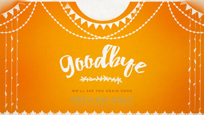 thanksgiving cutout - goodbye