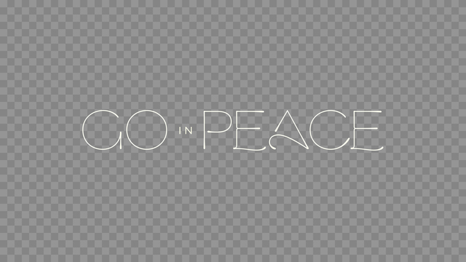 gradient glass - go in peace