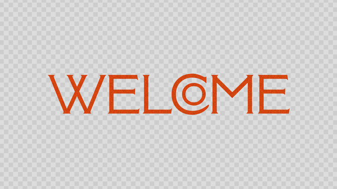 floral sketch - welcome