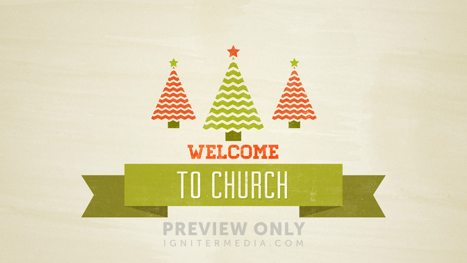letterpress - welcome to church