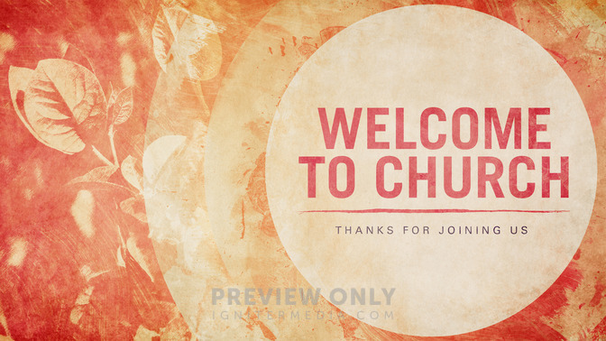watercolor textures - welcome to church