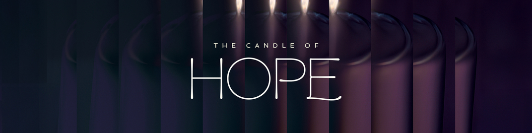 gradient glass - the candle of hope