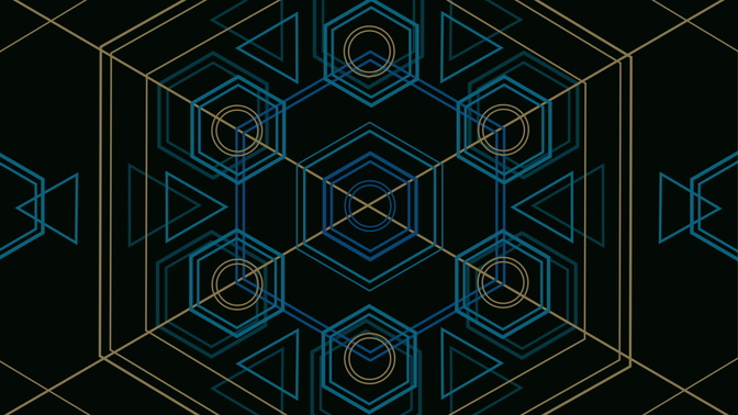 geo flow - blue