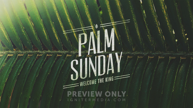 macro easter - palm sunday
