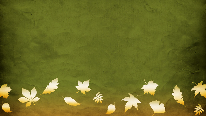 leaves blowing green