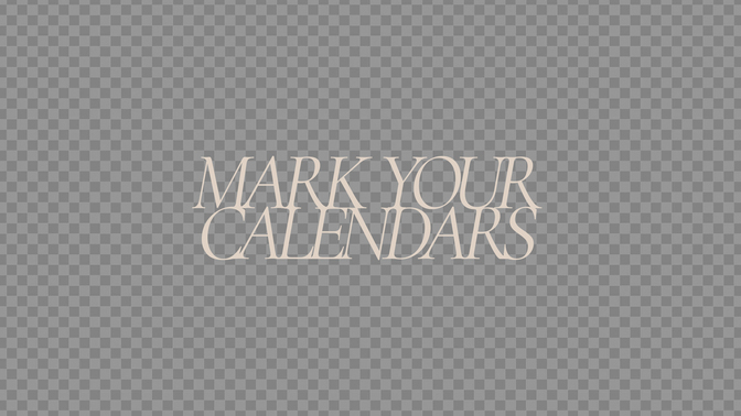 twilight cascade - mark your calendars