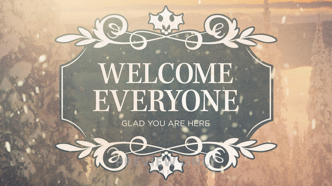 scenic christmas - welcome everyone