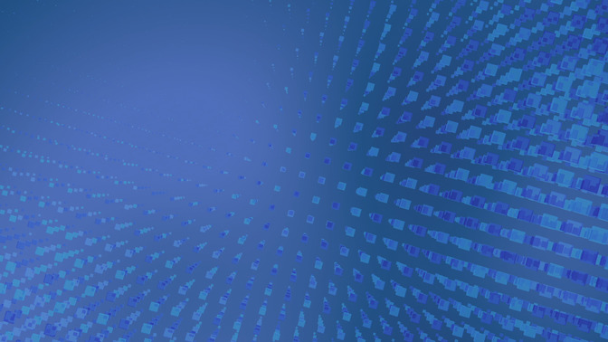 cube wave - 2 blue