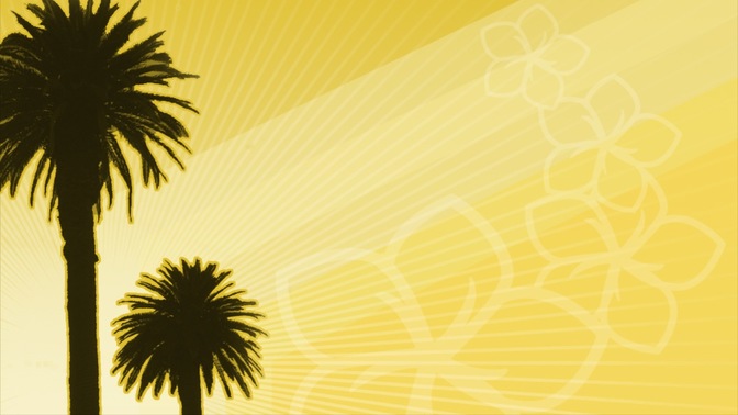 palm tree yellow 3
