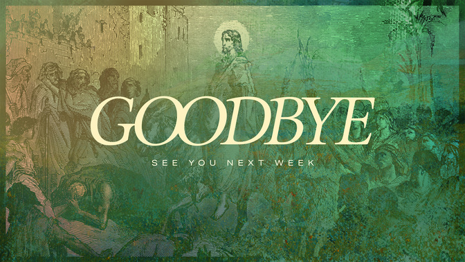 easter etching - palm sunday goodbye