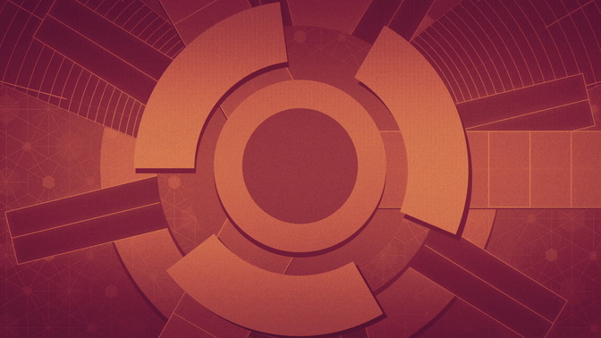 spinning circles - orange