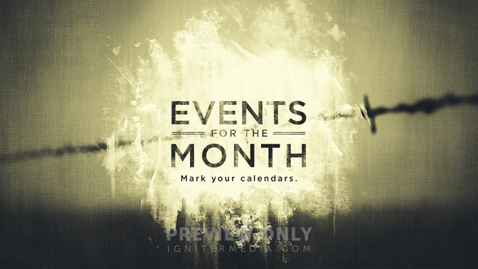 dark places - events for the month