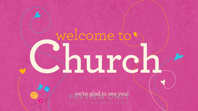 butterflies - welcome to church