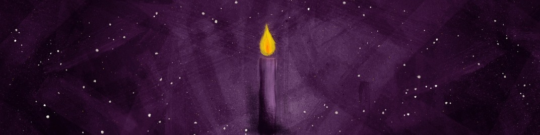 jeweled brush advent - candle 1