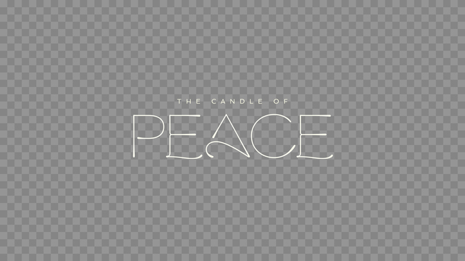 gradient glass - the candle of peace