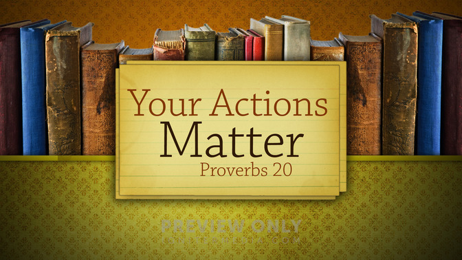 your actions matter