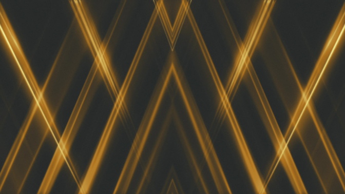 converging lights - yellow