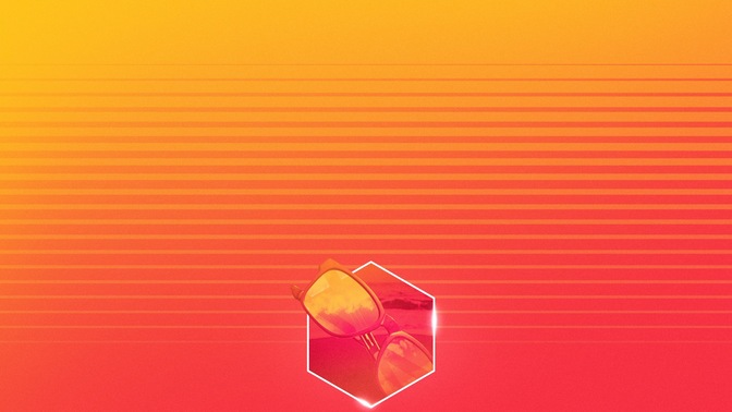 summer vaporwave - nectarine icon
