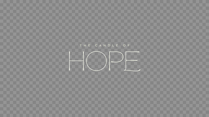 gradient glass - the candle of hope