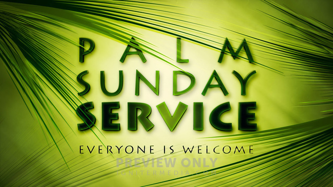palm sunday service