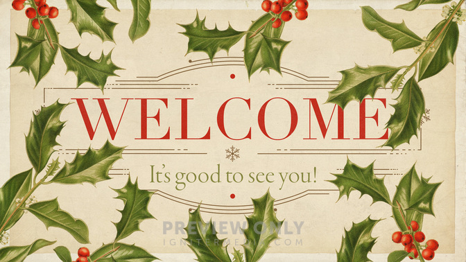 christmas botanical - welcome