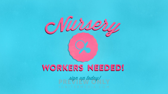 nursery workers needed