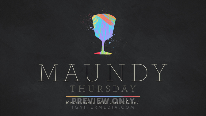 paint stroke - maundy thursday