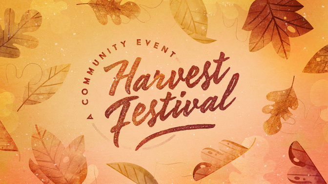 stamped leaves - harvest festival