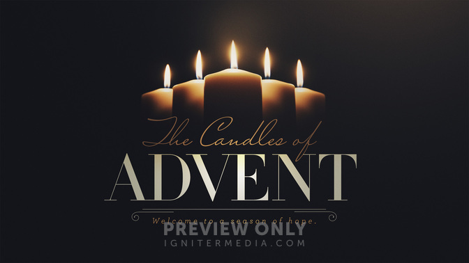 advent candles - the candles of advent