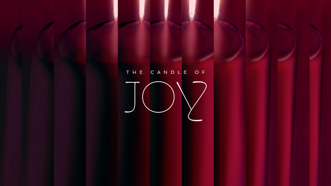 gradient glass - the candle of joy