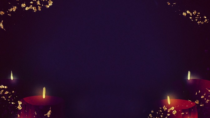 brushed christmas - purple candles